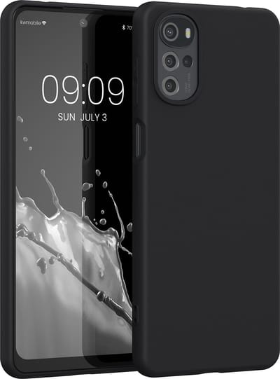 kwmobile telefoonhoesje geschikt voor Motorola Moto G22 - Hoesje voor smartphone - Back cover in mat zwart