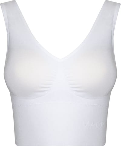 Magic Bodyfashion Maagband BH - Bamboe comfort Shape bra - Lange bh Top - Buik corrigerend - M - Wit