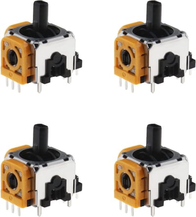 Dailygoody - Analoge Joystick Vervanging - Compatibel met PS5 - Hoogwaardig Materiaal - Geel - 4 Stuks - Perfect voor Gamers - Ideaal voor PS5 Controller