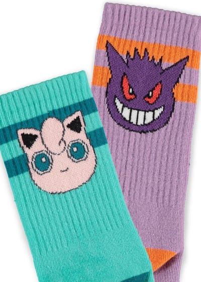 Pokémon - Set van 2 paar sokken - 39/42 - Gengar/Jigglypuff
