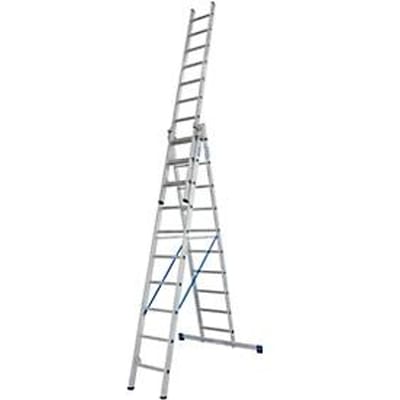 Multifunctionele ladder van aluminium 3 x 10 sporten