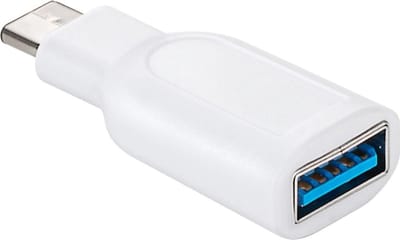 USB-C (m) - USB-A (v) adapter - USB3.0 / wit
