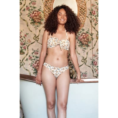 Louise Misha Bikini Bottom Creek Cream Flowers Größe: XXS | Bikinis Outlet | Damen | Weiß