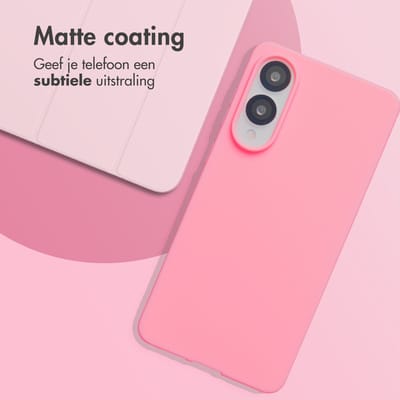 imoshion Hoesje - Geschikt voor Samsung Galaxy S25 Edge - Color Backcover - Bubblegum Pink