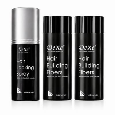 Haarverdikkings Starterset - 22g Hair Building Fibers - Zwart en Bruin -100ml Hair Building Spray - Verbergt Haaruitval en Dunner Wordend Haar - Direct Voller Haar