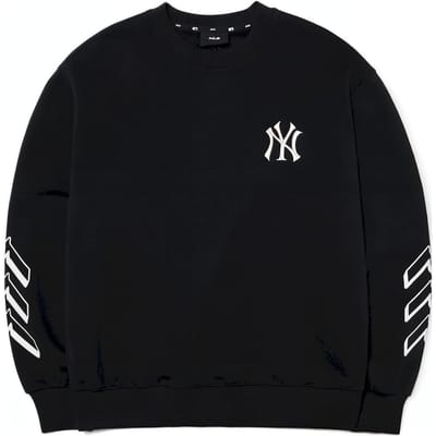 MLB Fw22 Effen Kleur Logo Print Ronde Hals Sweatshirt Unisex sweatshirt Zwart 3AMTS0514-50BKS L gray