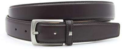 Luxe pantalon riem bruin - Heren riem - 3 cm breed - Leer - Basic riem - Casual - Maat 90