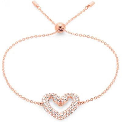 Swarovski Bracelets Una Plaqué Or Femme 5628658 Rose Gold-tone Plated|F|Box (Random Color) blue