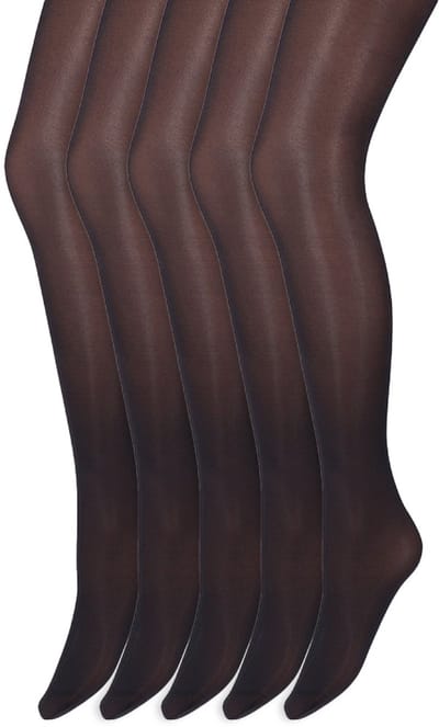 Glans panty | 35 Denier | Merk: Marianne | Maat: S t/m XXL | Kleur: Donker blauw | 5 Paar