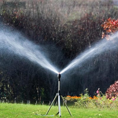 Rotatable Tripod Sprinkler - 360° Automatische Sprinkler - Telescopische Sprinkler - Grote Gebied Irrigatie Spuiter - Tuin, Courtyard, Gazon