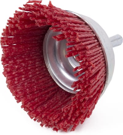 Benson Nylon komborstel - rond - 75 mm - schacht 6 mm - ideaal voor kleine vlakken en groeven