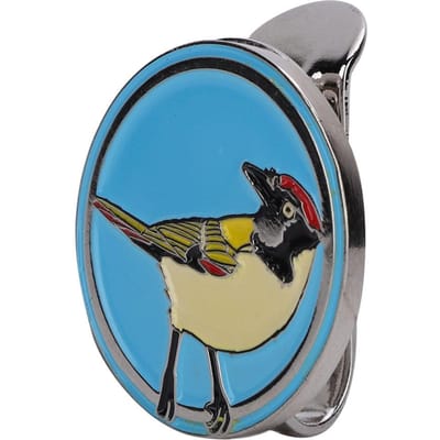 Metalen Magnetische Golf Cap Hoed Vizier Clip Bal Marker Accessoire Meerdere Patronen Blue bird