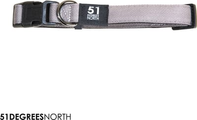 51 Degrees North - Wanderful - Collar - Nylon - Flat - Light Grey - 39-65cmx25mm