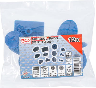 BGS Uitdeukpads voor BGS 865 12 delig