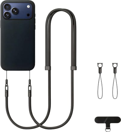 Universele Verstelbare Telefoonkoord Crossbody – Anti-Verlies & Valbeveiliging – Schouder- en Nekriem voor Smartphone Hoesjes - Zwart