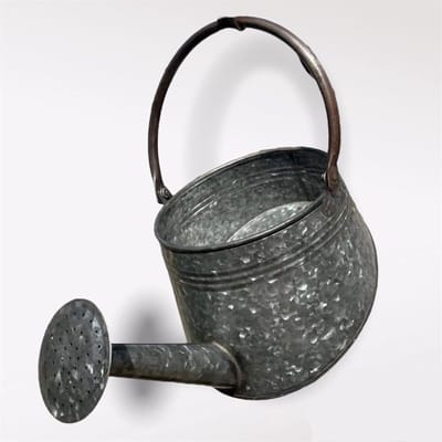 Wand Plantenbak - Bloembak Metaal - Planten Decoratie - Gegalvaniseerd Zink - 34cm Hoog - Grijs