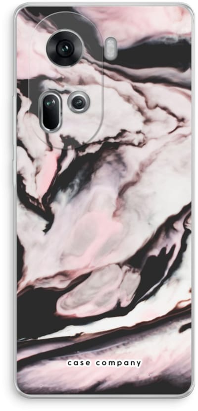 Case Company® - Hoesje geschikt voor Oppo Reno 11 hoesje - Roze stroom - Soft Cover Telefoonhoesje - Bescherming aan alle Kanten en Schermrand