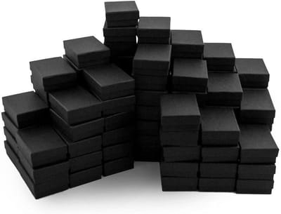 Sieraden Doosjes - Juweeldoosjes - Verpakken - Mat Zwart - 2-1/8 x 1-5/8 x 5/8H - Zwart