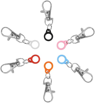 Dailygoods- Pennenhouder met Clip - 6 Stuks - Antislip Siliconen - Karabijnhaak - Praktisch Accessoire - Duurzaam Ontwerp - Penclip