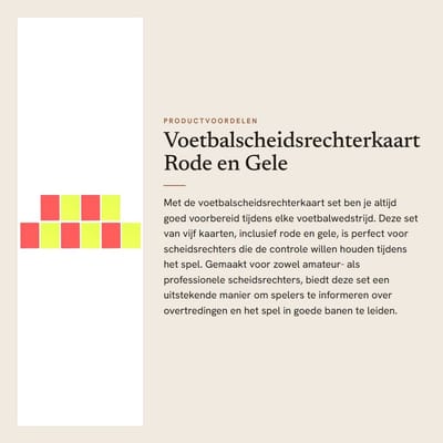 Dailygoods- Voetbalscheidsrechterkaart Set van 5 - Rode/Gele Kaarten - Sport Waarschuwingskaarten - Uitwerpkaarten - Kwalitatief Hoogwaardig - Voor Outdoorsporten - Scheidsrechterskaarten