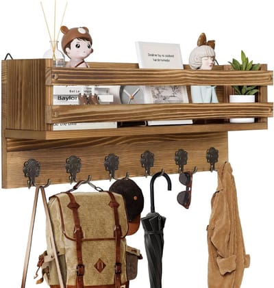 DailySupplies® Wandkapstok met Hoedenplank - Kapstok - Wandplank