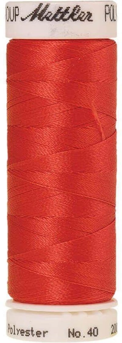 AMANN POLYSHEEN NAAI-BORDUURGAREN, COL-1600 ORANJE, 200M, PER STUK.