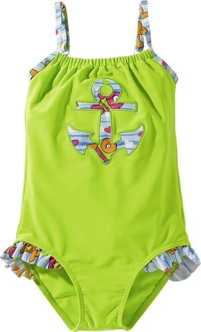 BECO badpak, gevoerd, groen/multi color, maat 104