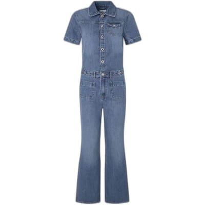 Pepe Jeans Evelyn Jumpsuit Met Korte Mouwen Blauw S Vrouw