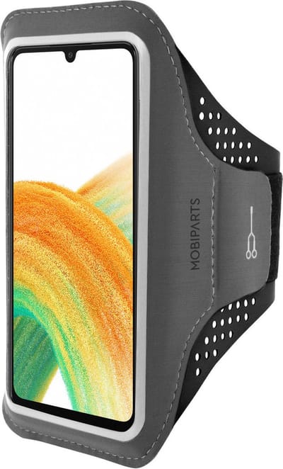 Hardloop Sportarmband geschikt voor Samsung Galaxy A33 5G - Zwart - Mobiparts