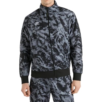 Umbro Heren Taped Track Jacket (Zwarte Camo)