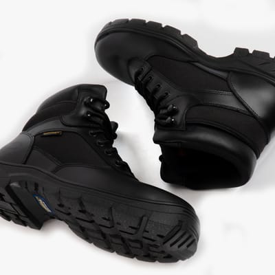 Skechers Work 77526EC/BLK WASCANA - BENEN Heren Leren Tactische Laarzen Zwart