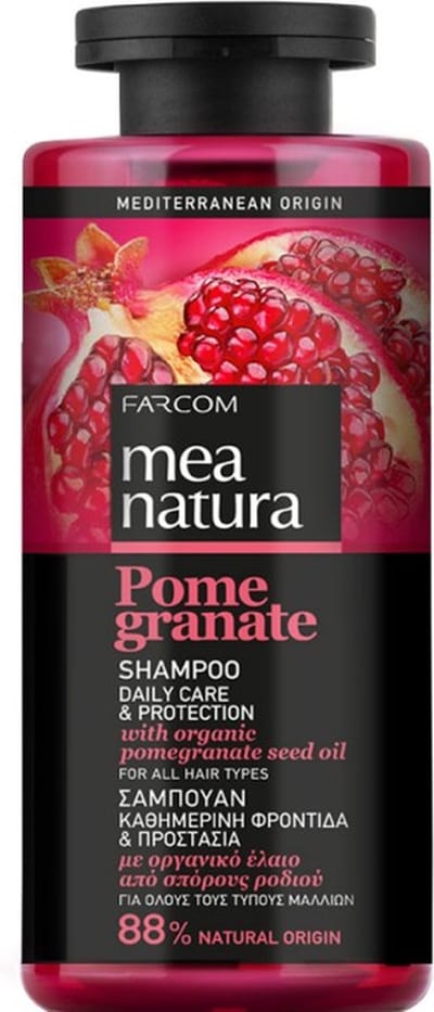 Mea Natura - Shampoo voor alle haartypes - Granaatappel
