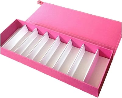 Opbergdoos Brillen - Accessoirehouder - Netjes Opbergen - 8 Vakken - 48 cm - Roze