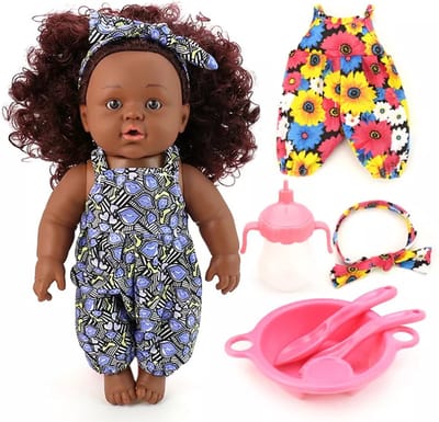 Sally Fay African Doll Voedingset, Sally Fay Afrikaanse Voedingset