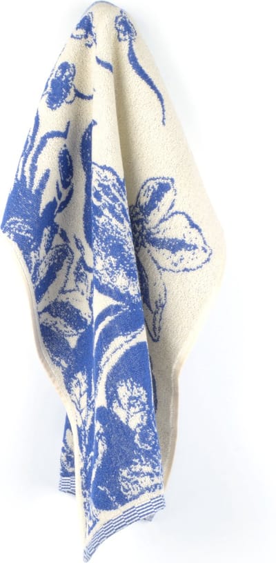 Bunzlau Castle | Keukendoek Delfts Blauwe Vogel Koninklijk Blauw