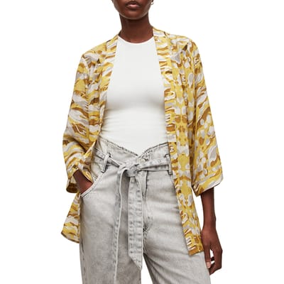 AllSaints Carina Oniyuri Kimon Yellow Maat: 32 | Badjassen Outlet | Dames | Geel