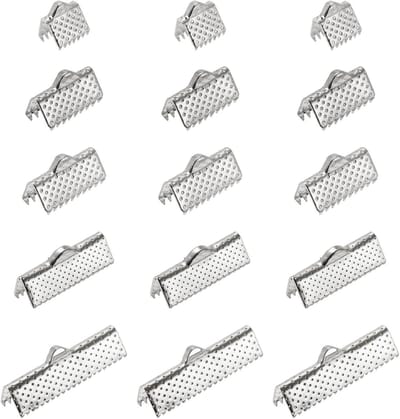 Lint Eind Klemmen - Koord Uiteinden Vouw Caps - Sieraden Maken DIY - Sterk Roestvrij Staal - 8/10/13/20/25mm 100 stuks