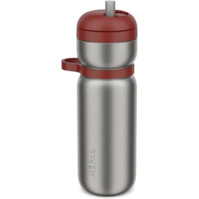 Mepal Isoleerfles twist Sport - 600 ml - Twist en drink - Lekdicht en geïsoleerd: 6u warm. 10u koud - Vaatwasmachinebestendig - Drinkflessen - Mountain red