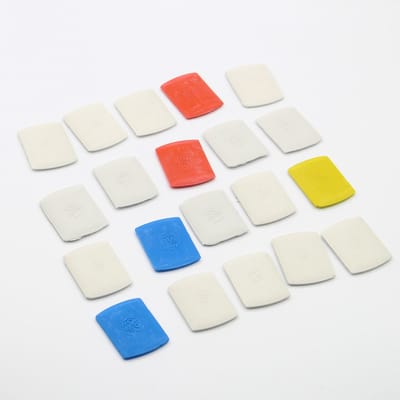 KLEERMAKERSKRIJT 20 STUKS - WIT EN GEKLEURD