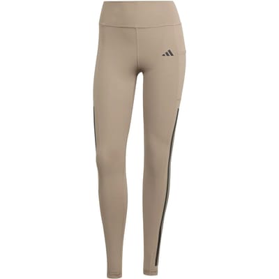 adidas Performance Optime 3-Stripes Full Length Legging - Dames - Bruin