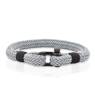 Armband Heren - Armband Mannen - Armband Dames - Heren Armband - Armband - Blauwe Armband met Zwarte Sluiting - Knead