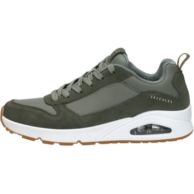 Skechers Skechers Uno Stacre Sneakers groen Leer