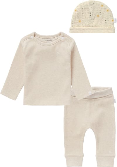 Noppies - Kledingset - 3 delig - Broek Naura Oatmeal - Natal Oatmeal - Muts Havana Oatmeal - maat 68