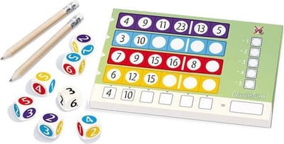 White Goblin Games - Qwantum bloks (extra scorebloks) - Dobbelspel - 2 tot 4 spelers - Familiespel - Vanaf 6 jaar - Uitbreiding