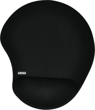DESQ® Muismat met gel polsteun | zwart