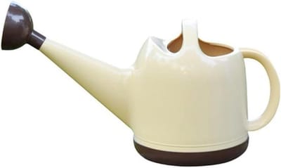 Plastic Gieter - Waterkoker Tuin - Planten Water Geven - Lange Precisie Uitloop - 4 Liter - Beige Groen