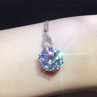 POMOiii 6,5 karaat ronde mode-hanger vrouwelijke ketting sleutelbeenketting fijne sieraden