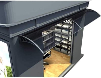 Deurluifel Luifel - Regenopvang - Bescherming Deur - Stootvast Polycarbonaat - 60x120cm - Transparant