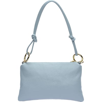 Anna Luchini Turquoise Rundleer Tas