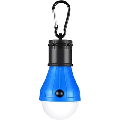 Draagbare LED-kampeerlampen Buitententlamp met haaklantaarn Noodverlichting 3 licht Mpdes 1pc blauw